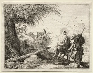Flight into Egypt: The Holy Family and the Palm Tree