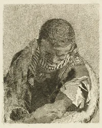 Head of a Moor Bending Forward