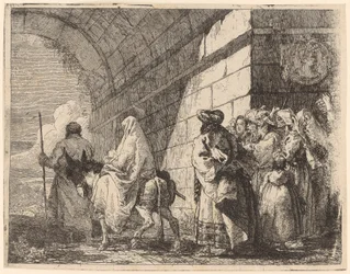 The Holy Family Leaves the City