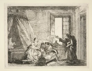 Joseph Announces to Mary the Order to Leave, from the series Picturesque Ideas on the Flight into Egypt