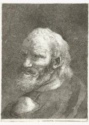 Man with Bare Shoulder (Collection of Heads)