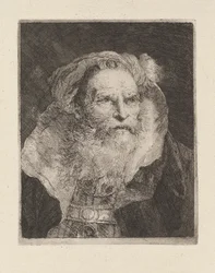 Old Man Meditating, from the Collection of Heads