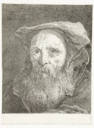 Old Man with Beard and Beret (series title: Collection of Heads)