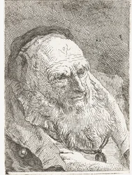 Old Man with Hand Tucked under Cloak