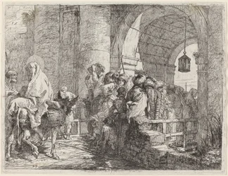 The Holy Family Arriving at a City Gate