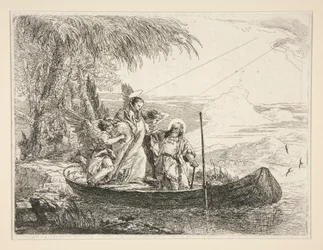 The Holy Family Enters a Boat, from the series Idee pittoresche sopra la fuga in Egitto