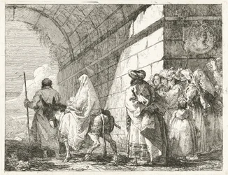 The Holy Family Passes under a City Arch