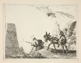 The Holy Family Passing a Pyramid, from the series Picturesque Ideas on the Flight into Egypt