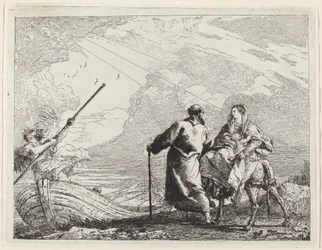 The Holy Family at the Bank of the River