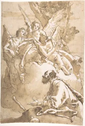The Three Angels Appearing to Abraham by the Oaks of Mamre