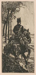 Artillery Soldier on Horseback