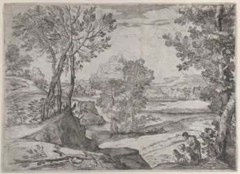 A Family Seated by a River, 1643