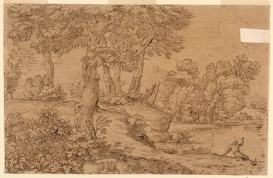 Wooded Landscape with a Pond