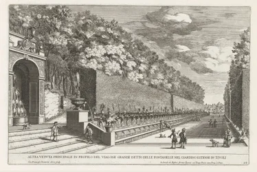 Fountain in the Gardens of the Villa d