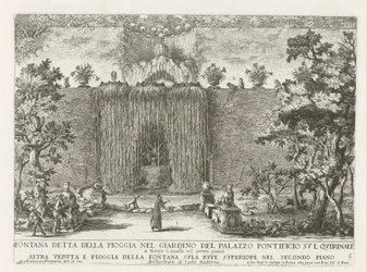 Fountain in the Gardens of the Palazzo del Quirinale in Rome