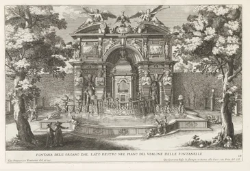 Fountain with Hydraulic Organ in the Gardens of Villa d