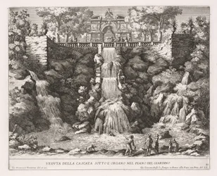 The Fountains of Rome, Book IV, plate 21: View of the Cascade below the Organ from the Garden