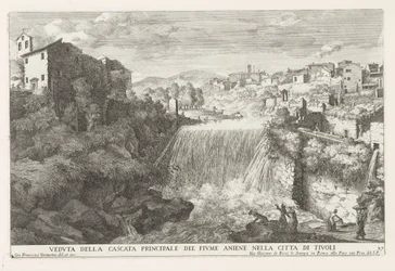 Waterfall in the Aniene River near Tivoli