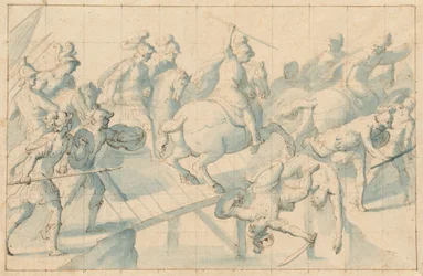 A Battle on a Bridge, c.1600
