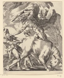 Hercules Fighting Cacus (Scenes with Hercules)