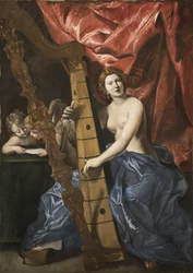 Venus Playing the Harp