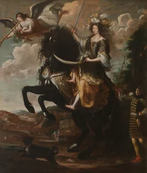 Equestrian Portrait of Marie Jeanne Baptiste, Duchess of Savoy