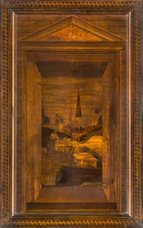 Lignaean Canonical Choir, Inlaid by Giovanni Maria Platina 1484, Superior Stall