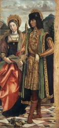 St. Catherine of Alexandria and St. Sebastian