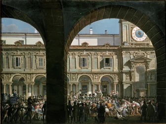 Domenico Pino Speaks to the Crowd in Mercanti Square in Milan, April 21st 1814