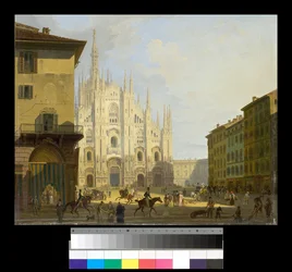 View of Piazza Duomo in Milan