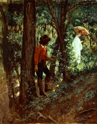 In woods