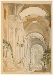 Roman Ruins with Figures, ca. 1745