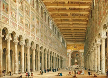 Interior of San Paolo Fuori le Mura, Looking Towards the Altar
