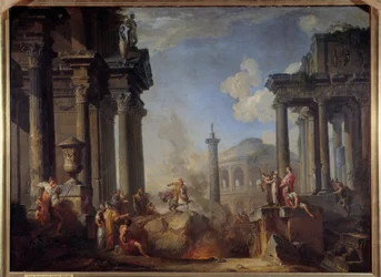 Marcus Curtius Throwing Himself into the Chasm