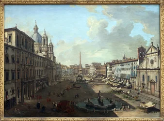 Piazza Navona in Rome with the Fountain of Neptune