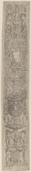 Ornament Panel: Four Children with a Cat and a Dog
