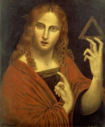 Christ the Redeemer Holding the Symbol of the Trinity