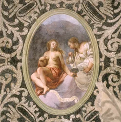 Female figures, ceiling of the cave