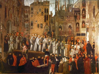 Miracle of the Relic of the Holy Cross in the Campo San Lio, Venice