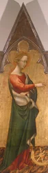 Polyptych with St. Catherine of Alexandria (detail)