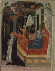 Saint Catherine of Siena Beseeching Christ to Resuscitate Her Mother