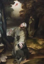 St Francis receiving the stigmata