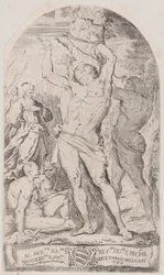 Saint Sebastian Being Tied to a Tree