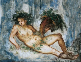 Allegory of Spring (detail), frescoes by Girolamo Romanino, commissioned by Bernardo Clesio