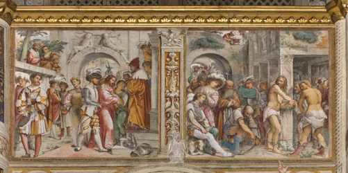 Central Nave, Fifth South Span, Christ before Pilate, Flagellation of Christ, Jerome Romanino
