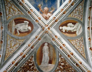 Mosaic Niches and Statues (detail)