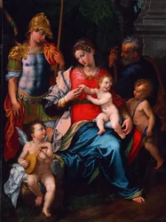 Virgin and Child with Saints John the Baptist, Michael the Archangel and Joseph, 1545