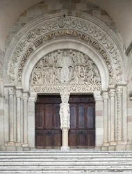 The Last Judgement, Central portal of the Saint-Lazare Cathedral, Autun, France