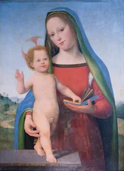 Madonna and Child in a Landscape
