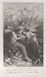 Christ Giving the Sacred Host to the Kneeling Saint Catherine of Siena